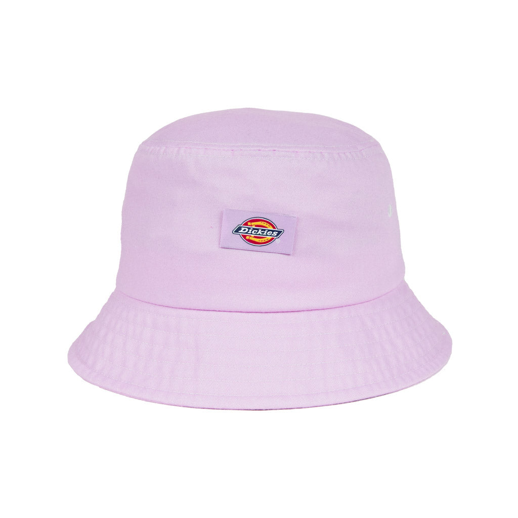 DICKIES CLASSIC LABEL BUCKET HAT - PINK/WHITE