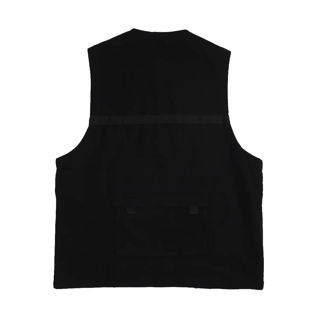 Dickies Dallas Utility Vest - Black. Two way zip up front. Bellowed pockets on chest. Dual entry hip pockets. Grosgrain tape detailing. Shop Dickies clothing and accessories online with Pavement. Fast NZ shipping. Same day delivery Dunedin. Pavement skate, since 2009.