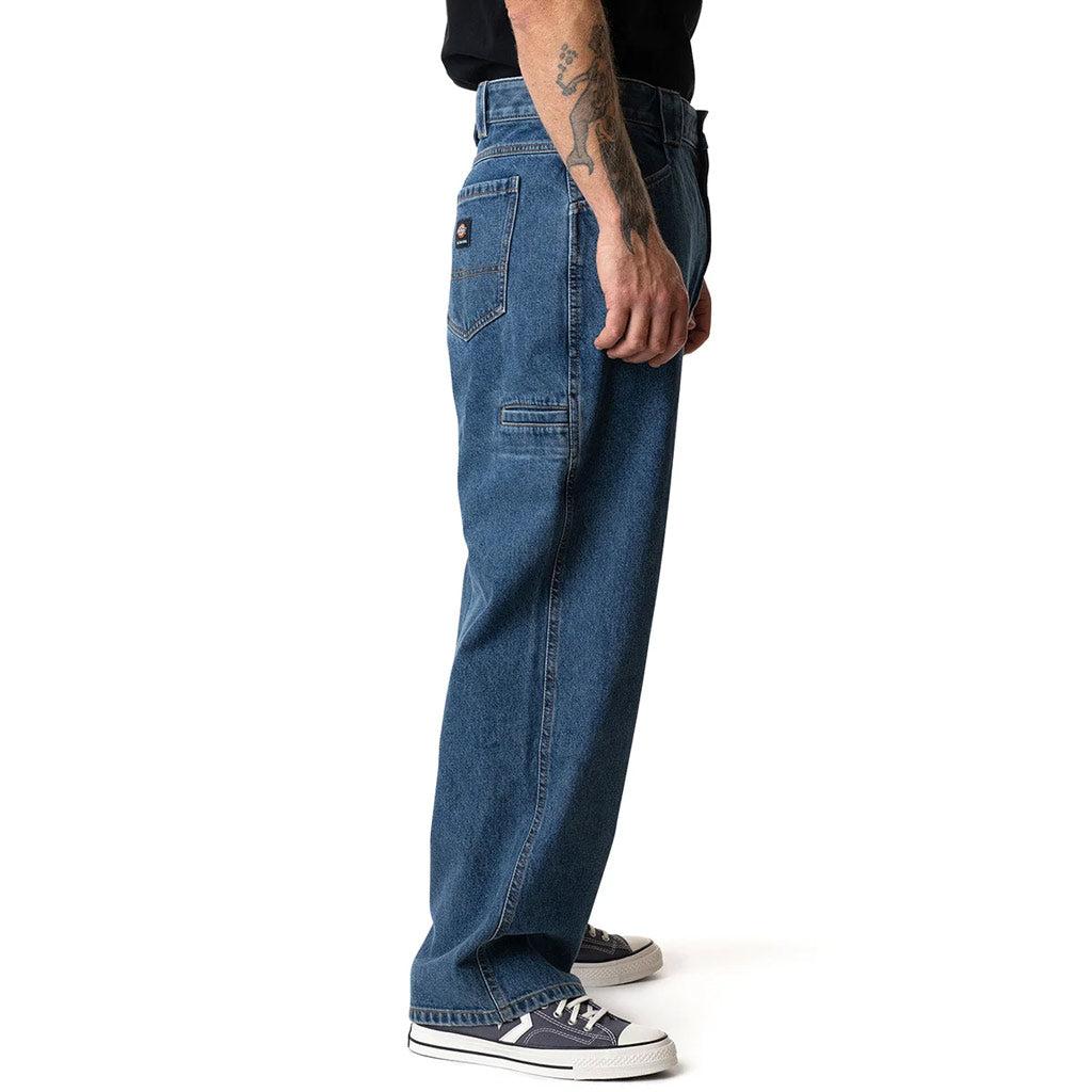 Dickies X Mike Anderson Denim Pants - Stone Washed Blue | Free Aotearoa shipping over $100* when you shop Dickies online with Pavement Skate Store.