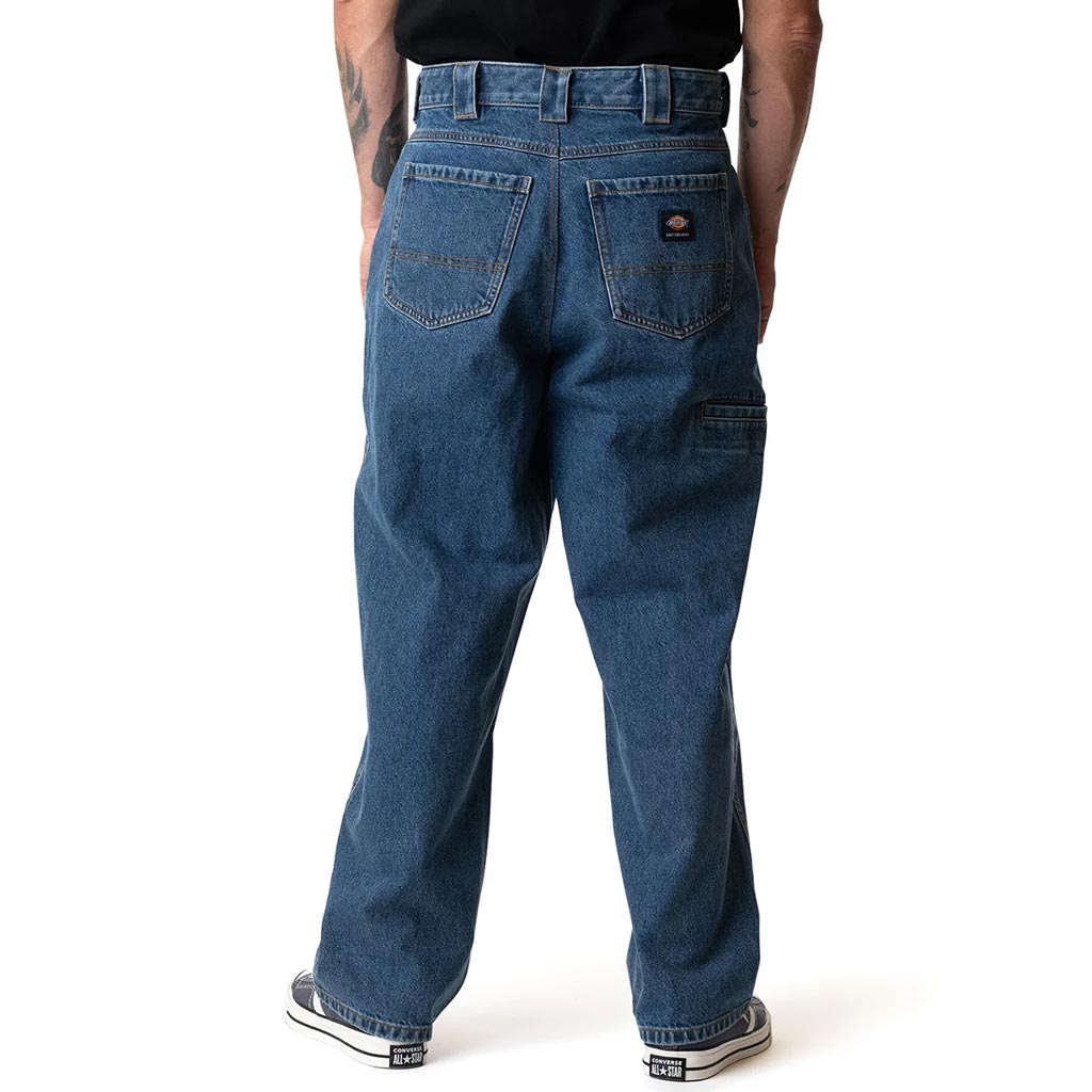 Dickies X Mike Anderson Denim Pants - Stone Washed Blue | Free Aotearoa shipping over $100* when you shop Dickies online with Pavement Skate Store.