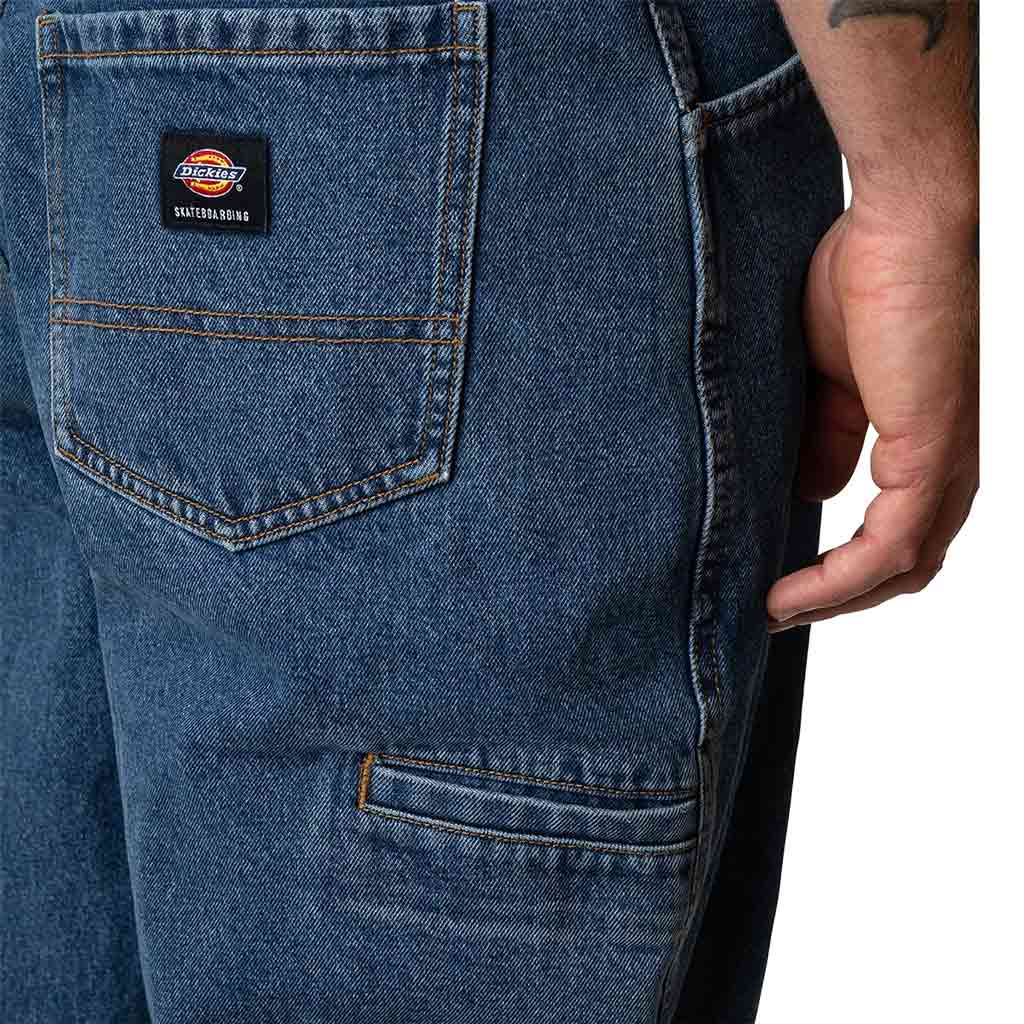 Dickies X Mike Anderson Denim Pants - Stone Washed Blue | Free Aotearoa shipping over $100* when you shop Dickies online with Pavement Skate Store.