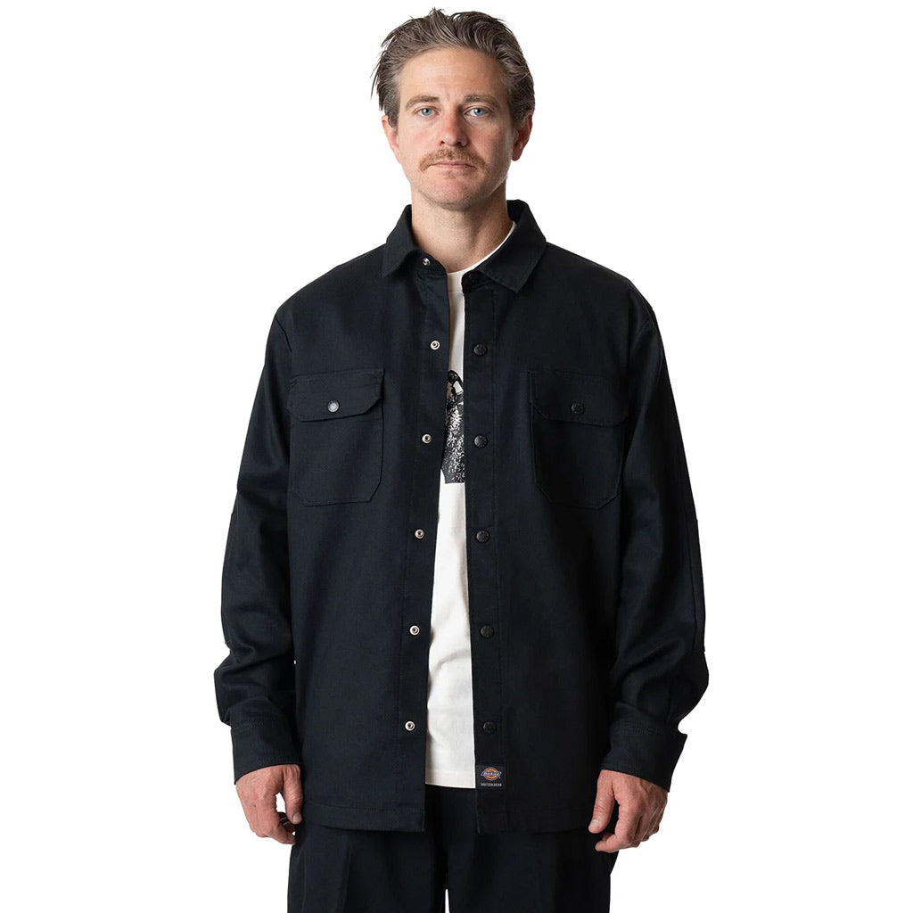 Dickies X Mike Anderson Lined Shacket - Black | Free Aotearoa shipping over $100* when you shop Dickies online with Pavement Skate Store.