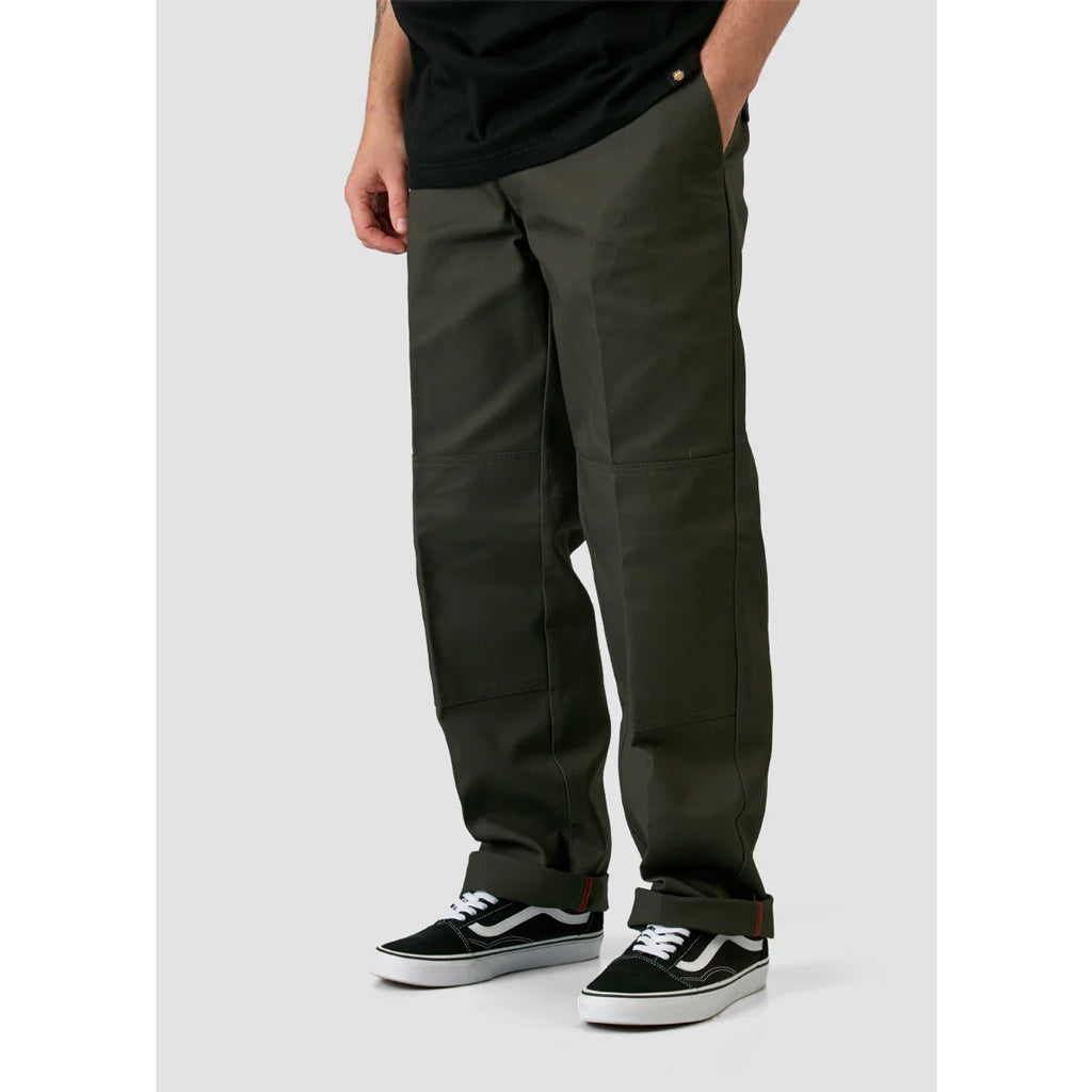 DICKIES X SPITFIRE DOUBLE KNEE PANT - OLIVE GREEN