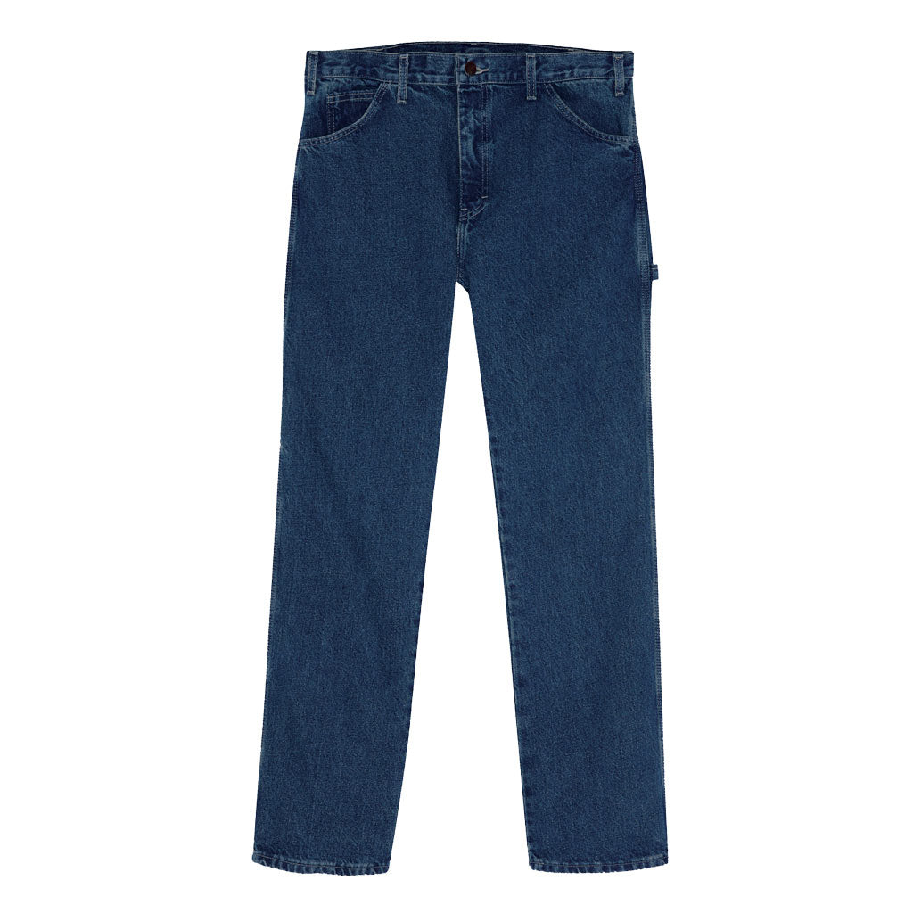 Dickies Relaxed Fit Carpenter Jean - Rinsed Indigo. 13.5-14 Oz. Heavyweight Denim, 100% Cotton Relaxed Fit Carpenter Denim Jeans. Triple-stitched seams with rivets and featuring strong belt loops and pockets on the front, back and sides. Style: P1993. Shop Dickies Clothing and accessories. Free NZ shipping over $100.