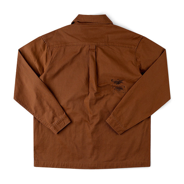 Former DXD Reynolds in Overshirt Brown | Shop Former Merchandise clothing online with Pavement Skate Store with free Aotearoa NZ shipping over $100*!