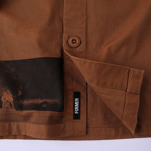Former DXD Reynolds in Overshirt Brown | Shop Former Merchandise clothing online with Pavement Skate Store with free Aotearoa NZ shipping over $100*!