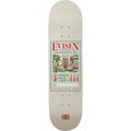 Evisen Dragon Name Tag 1 White/Red 8.25" Skateboard Deck | Shop Skateboards online with Pavement Skate Store with free Aotearoa NZ shipping over $100*!