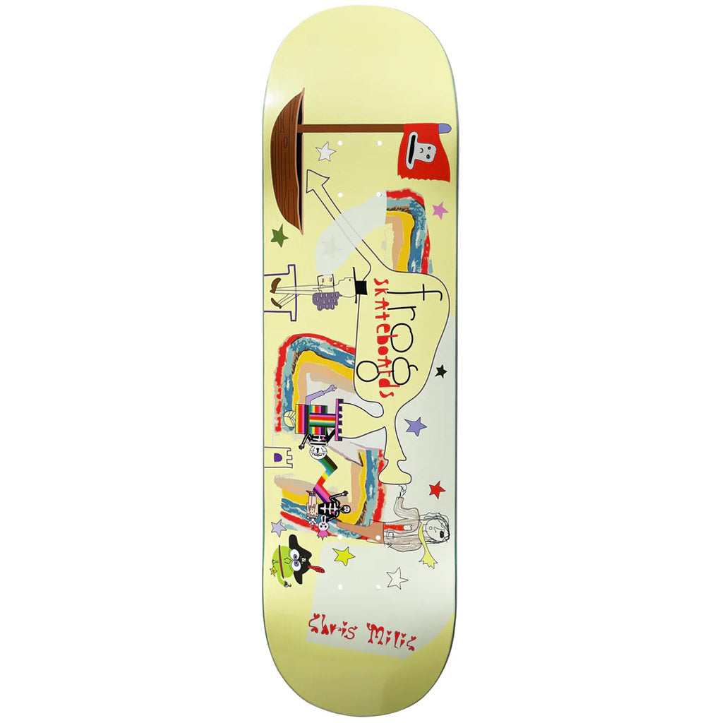 Frog Put Your Toys Away (Chris Milic) Deck - 8.38" x 32" - WB 14.25". Fast, free shipping across Aotearoa. Shop Frog skateboard decks and streetwear online with Pavement skate shop, Ōteopti.