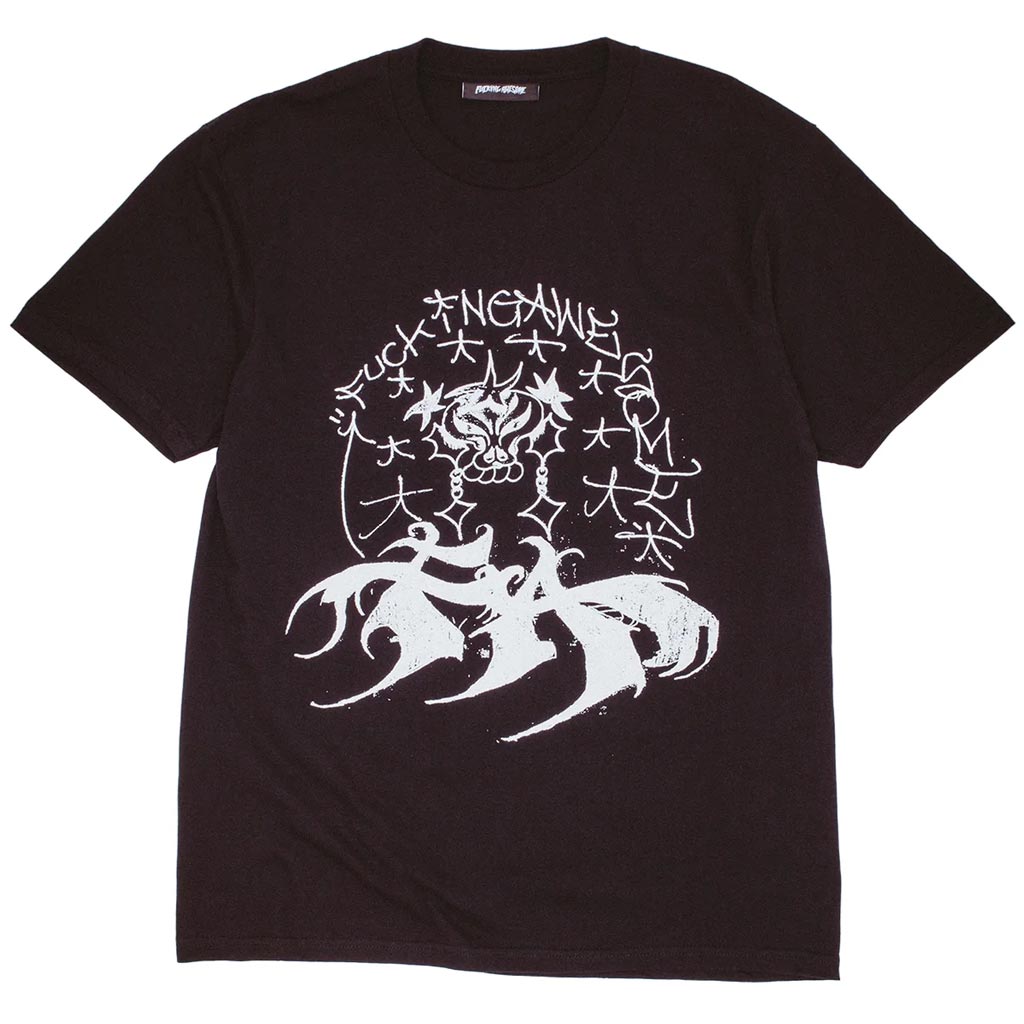 Fucking Awesome Savie Tee - Black. Printed 100% Cotton Tee. Graphics on front and back. Artwork by Savie. Shop FA Worldwide clothing and accessories online with Dunedin's independent skate store, PAVEMENT. Free Aotearoa NZ shipping over $150 - Same day Dunedin delivery - Easy returns.