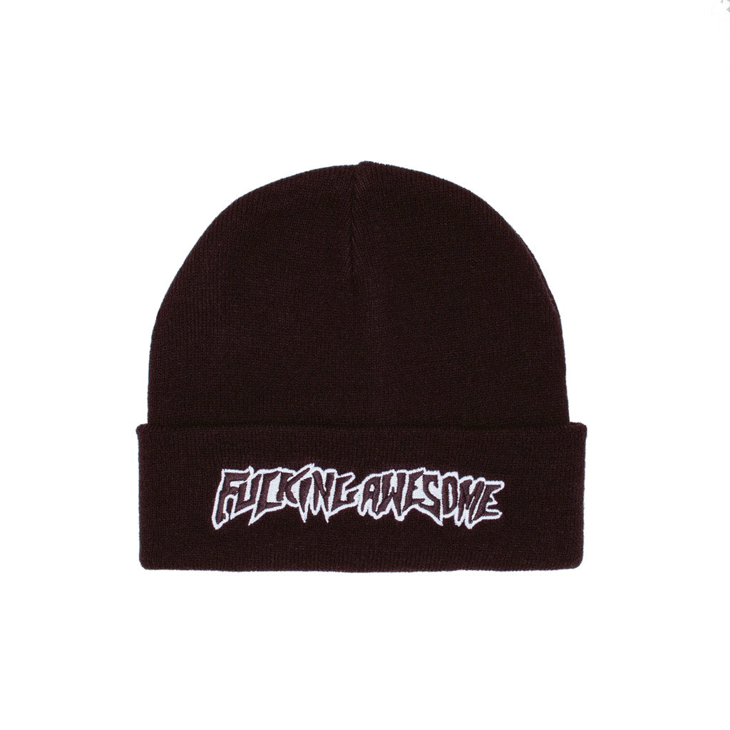 Fucking Awesome Stamp Cuff Beanie - Black. Soft acrylic beanie. Embroidered logo. Shop FA Worldwide clothing and accessories online with Dunedin's independent skate store, PAVEMENT. Free Aotearoa NZ shipping over $150 - Same day Dunedin delivery - Easy returns.