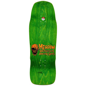 Heroin Nolan Houghton Knock Off Deck 10.25" | Shop skateboard decks online with Pavement Skate Store! Free Aotearoa NZ shipping over $100*
