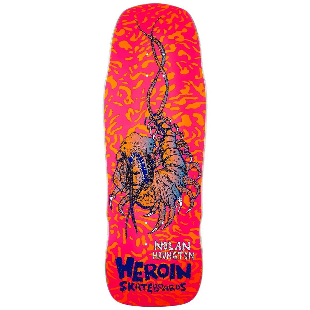 Heroin Nolan Houghton Knock Off Deck 10.25" | Shop skateboard decks online with Pavement Skate Store! Free Aotearoa NZ shipping over $100*