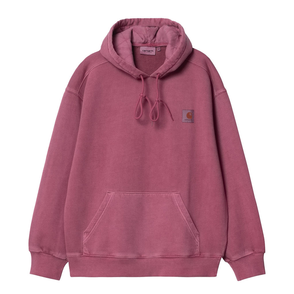 Carhartt WIP Hooded Nelson Sweat - Magenta Garment Dyed. I029963_1YT_GD. Free NZ shipping - Same day Dunedin delivery - Easy returns. Shop Carhartt WIP online with Pavement skate store, Dunedin's independent since 2009.