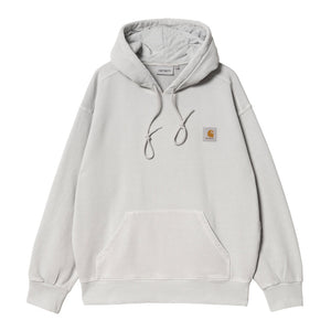 Carhartt WIP Hooded Nelson Sweat - Sonic Silver Garment Dyed. I029963_1YE_GD. Free NZ shipping - Same day Dunedin delivery - Easy returns. Shop Carhartt WIP online with Pavement skate store, Dunedin's independent since 2009.