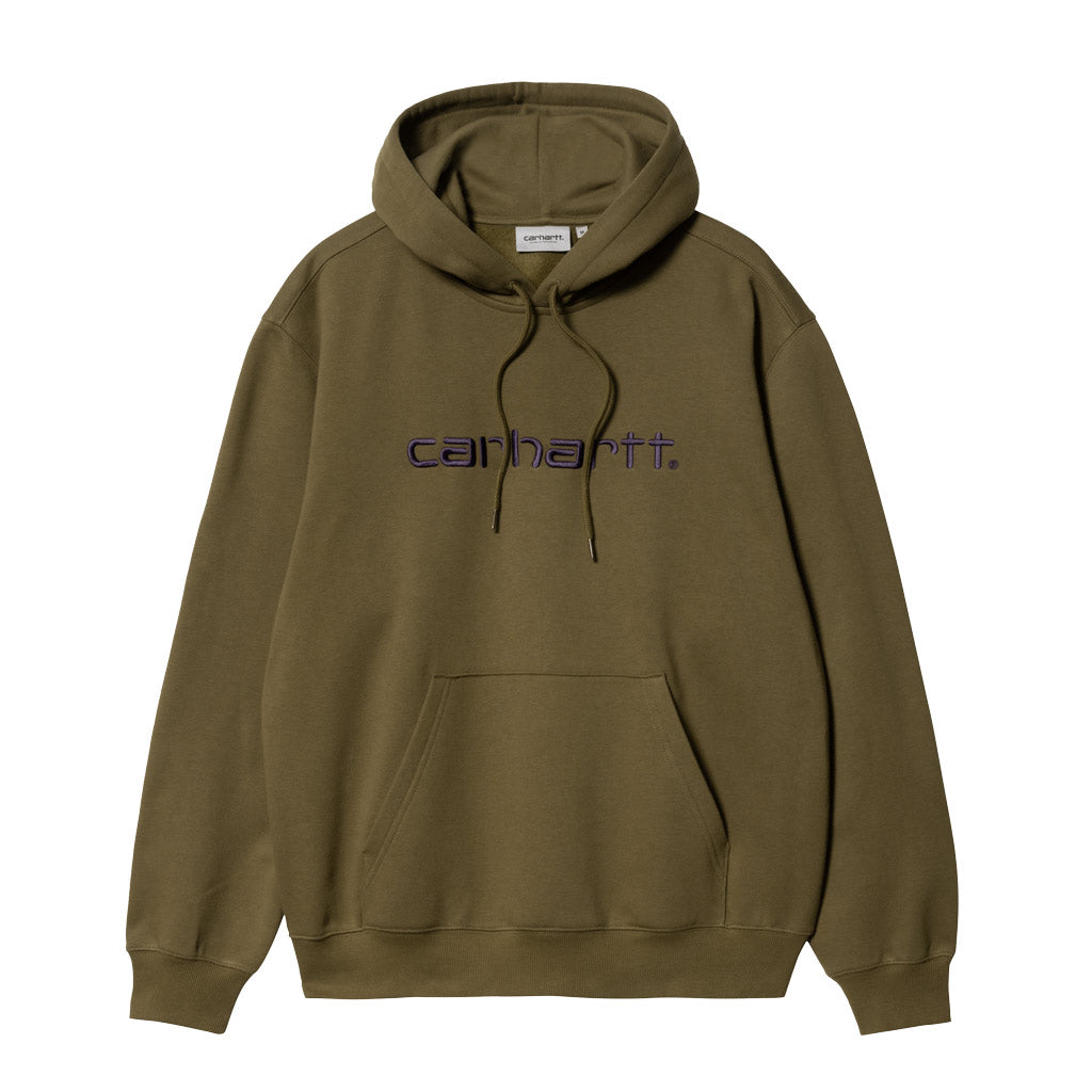 Shop Carhartt WIP Hooded Carhartt Sweat - Highland/Cassis. Free NZ shipping - Same day Dunedin delivery. Features a loose fit, heavyweight brushed poly/cotton jersey, meaning it has a soft fleece-like backing. I030547.1TEXX. Shop Carhartt WIP online with Pavement, Dunedin's independent skate store since 2009.