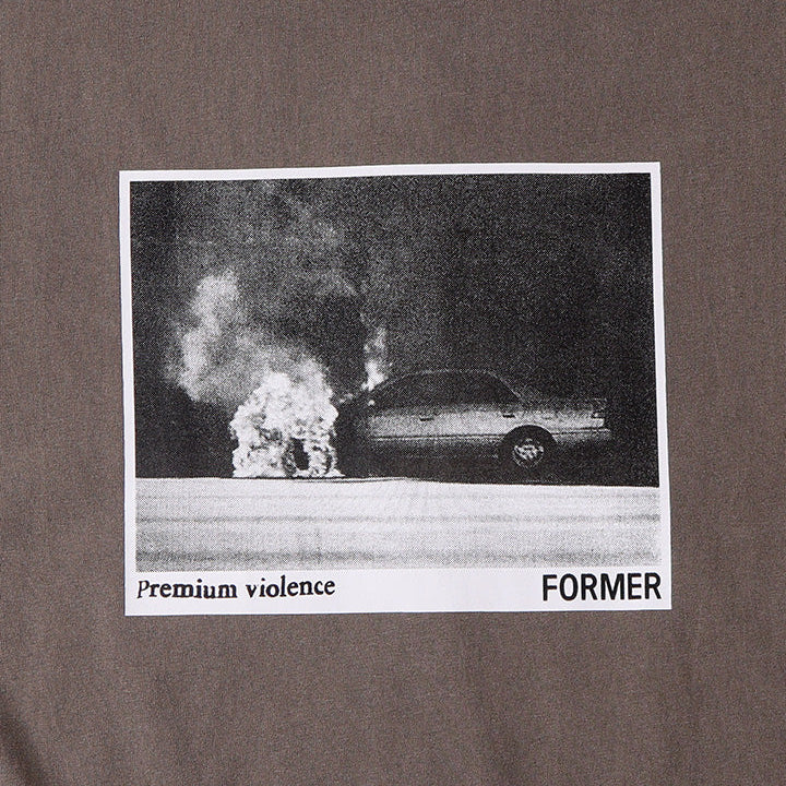 Former Ignite Boxy Tee in Washed Brown | Shop Former Merchandise clothing online with Pavement Skate Store with free Aotearoa NZ shipping over $100*!