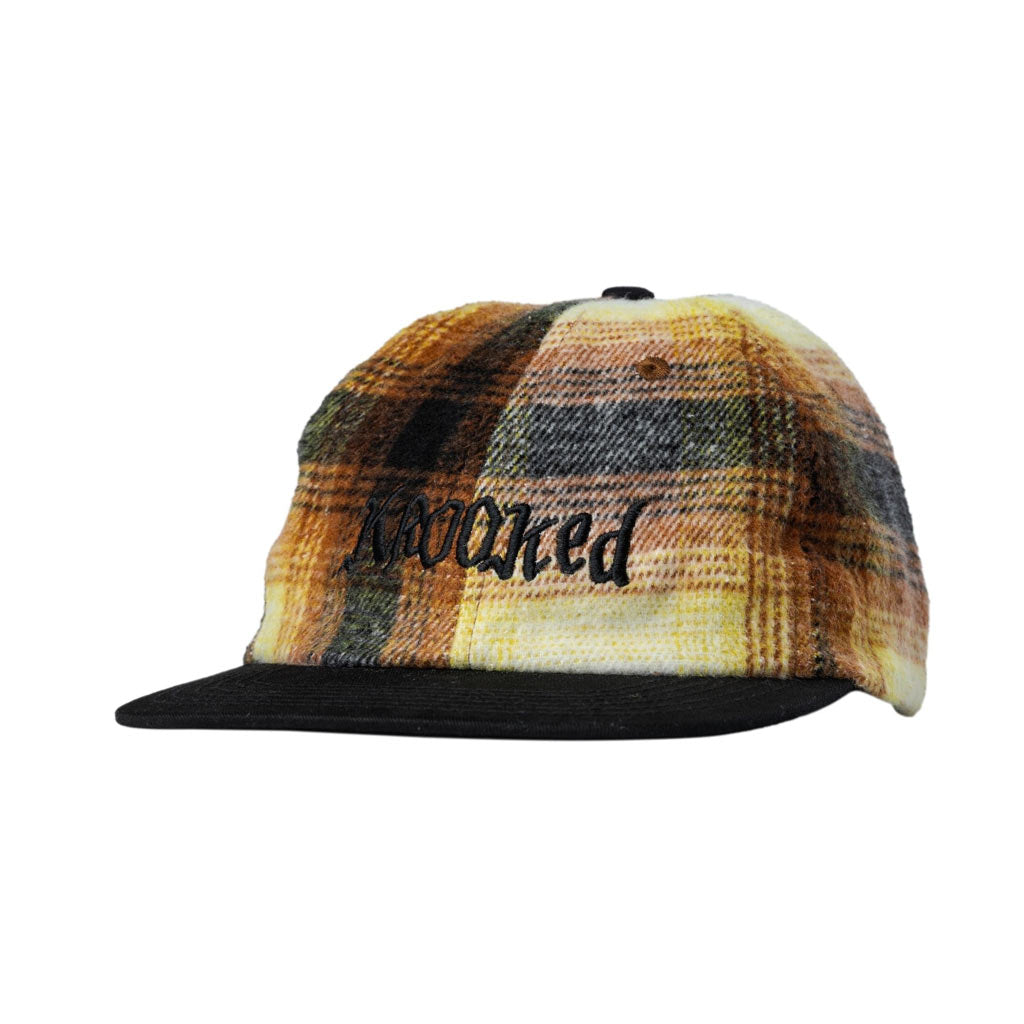 Krooked Double Ok Script Snapack - Flannel/Black | Shop Krooked Skateboards online with Pavement Skate Store with free Aotearoa NZ shipping over $100*!