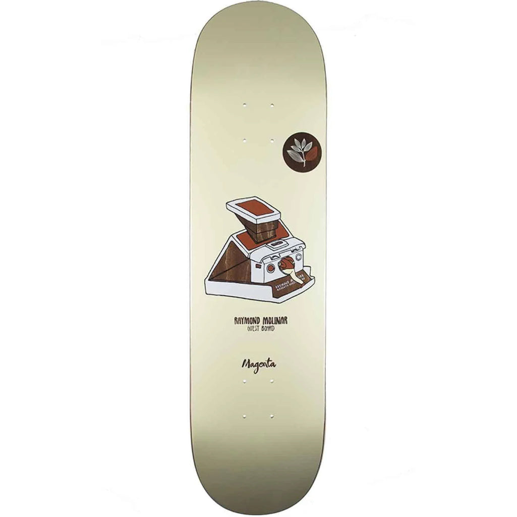 Magenta Raymond Molinar Guest Pola 8.25" Deck | Shop Magenta skateboards online with Pavement Skate Store with free Aotearoa NZ shipping over $100*!