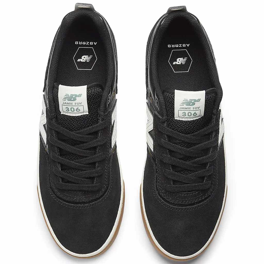 New Balance Numeric Jamie Foy 306 in Black/Sea Salt/Gum: NM306BGT. Shop NB Numeric skate shoes online with Pavement Skate Store with free Aotearoa NZ shipping. 