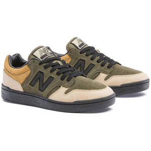 Buy the New Balance Numeric 480 X 8Five2 Skate Shop Shoe - Olive/Black/Tan online with Pavement Skate Store and receive free Aotearoa NZ shipping over $100*!