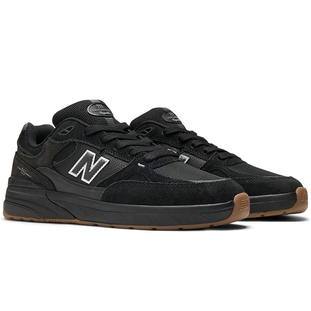 NB Numeric Andrew Reynolds 933 Skate Shoes in Black/Gum - NM933ORI | Free Aotearoa shipping when you buy New Balance Numeric online with Pavement Skate Store.