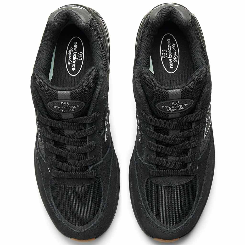 NB Numeric Andrew Reynolds 933 Skate Shoes in Black/Gum - NM933ORI | Free Aotearoa shipping when you buy New Balance Numeric online with Pavement Skate Store.