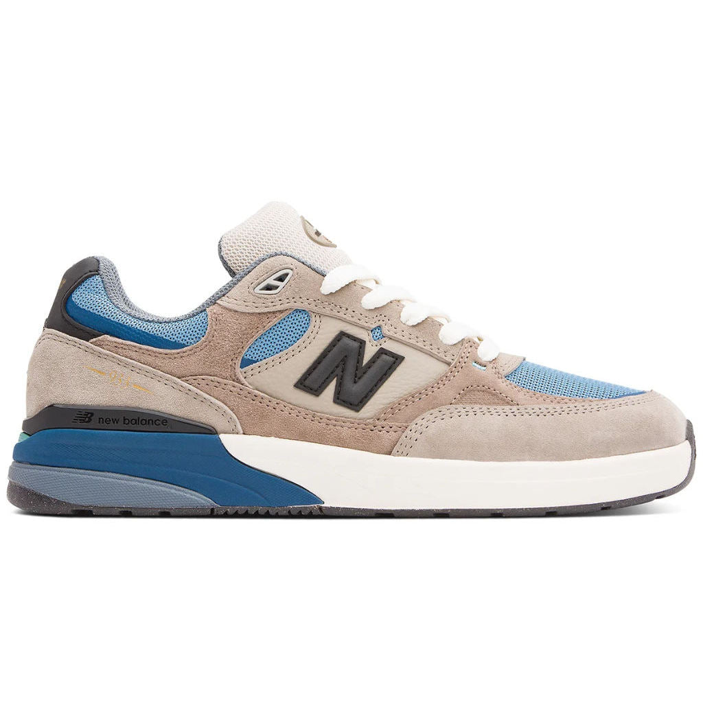 NB Numeric Andrew Reynolds 933 - Mushroom/Light Blue UN933ASB | Shop skate shoes online with Pavement Skate Store with free Aotearoa NZ shipping over $100*!