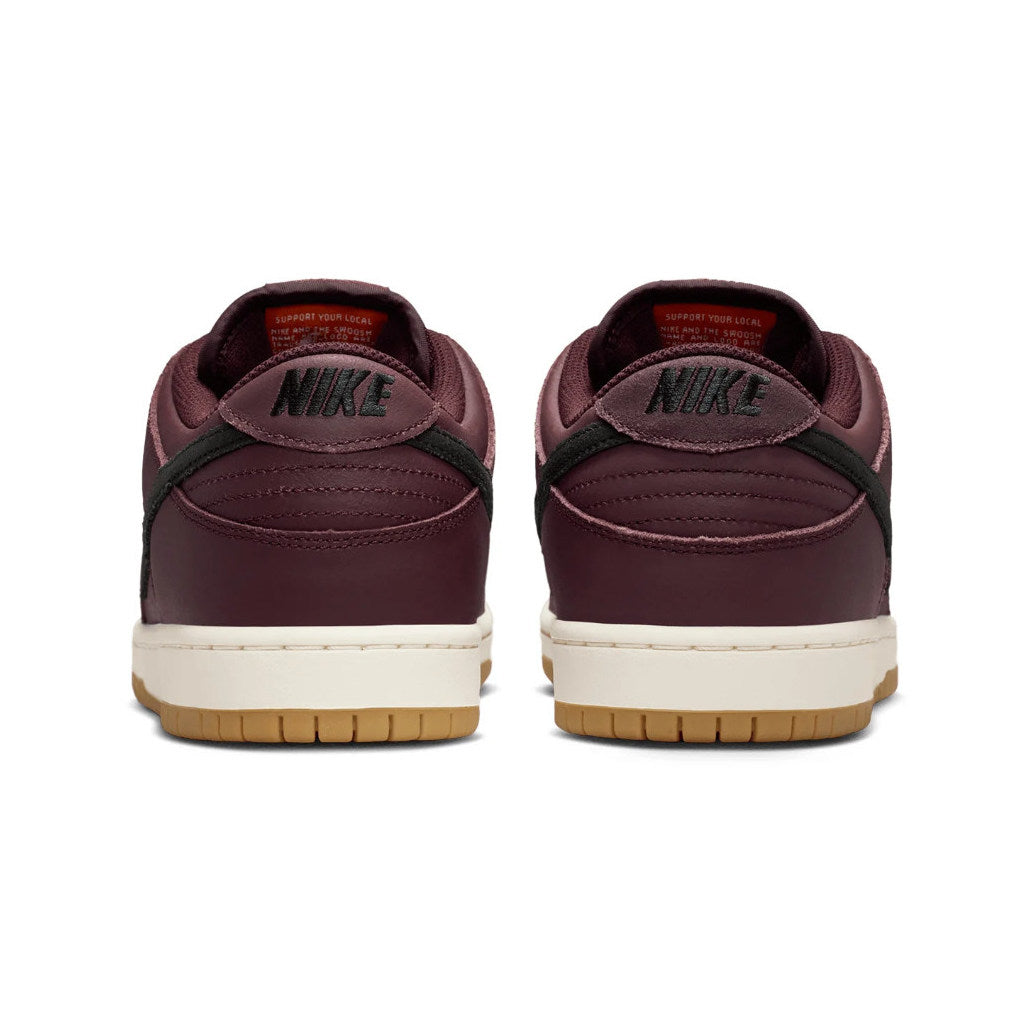 Nike SB Dunk Low Pro ISO - Burgundy Crush - IO2304-600 | Shop Nike SB skate shoes online with Pavement Skate Store! Free Aotearoa NZ shipping over $100*