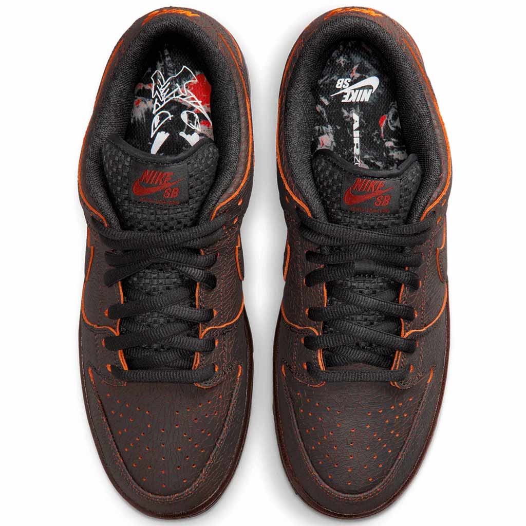 The Nike SB 'Krampus' Dunk - HV1668-001 - Smoke Grey/Campfire Orange/Black | Order online with Pavement Skate Store and get free Aotearoa NZ shipping!