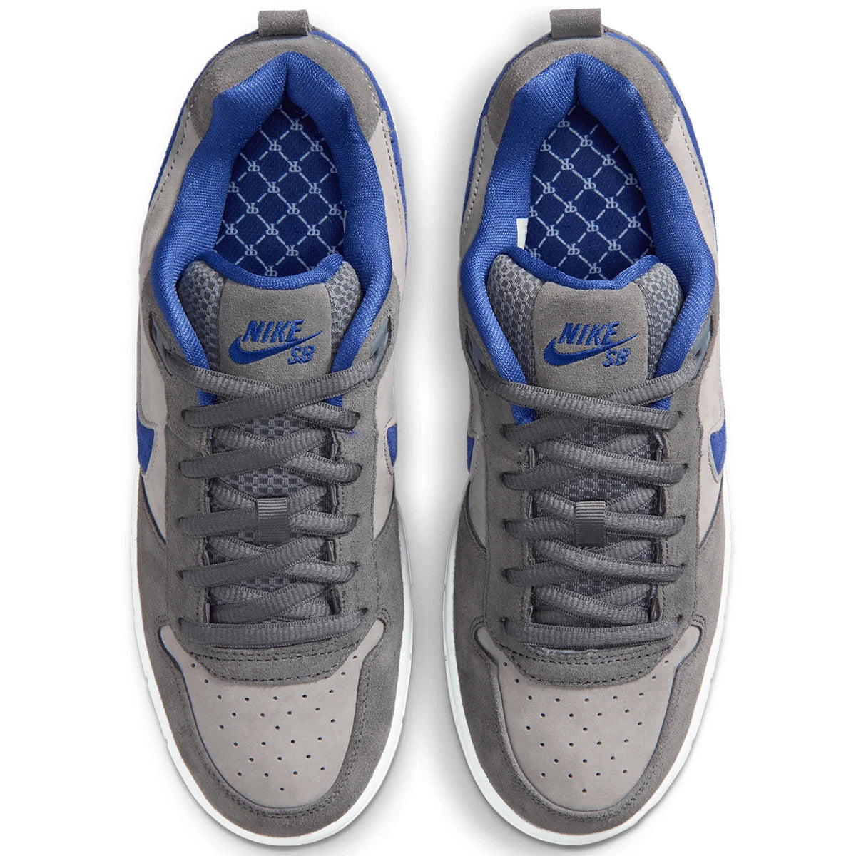 Nike SB P-Rod Zoom Air Skate Shoes Flint Grey/Deep Royal Blue-Flint Grey - IU7835-001 | Shop Nike SB online with Pavement Skate Store - Free Aotearoa shipping.