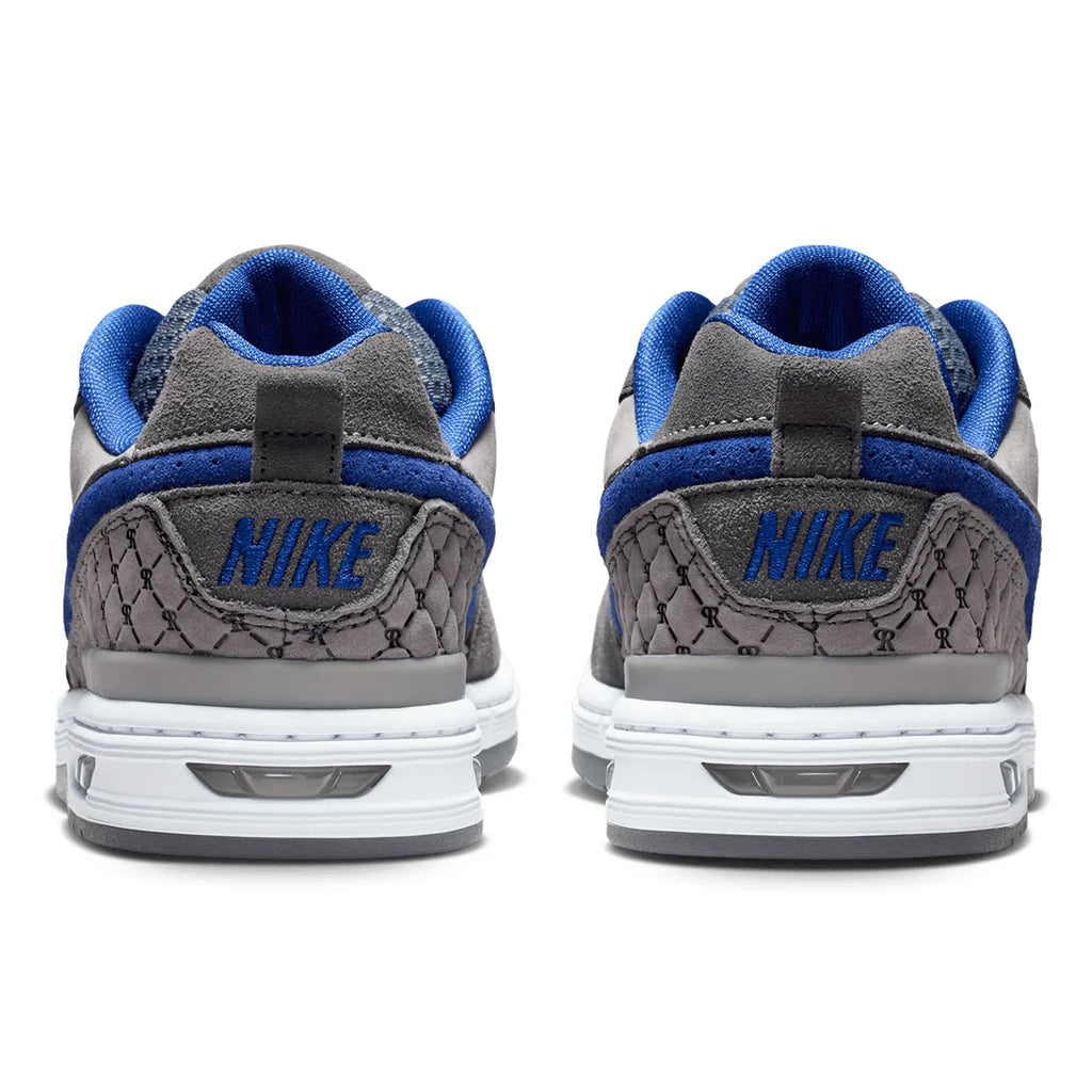 Nike SB P-Rod Zoom Air Skate Shoes Flint Grey/Deep Royal Blue-Flint Grey - IU7835-001 | Shop Nike SB online with Pavement Skate Store - Free Aotearoa shipping.