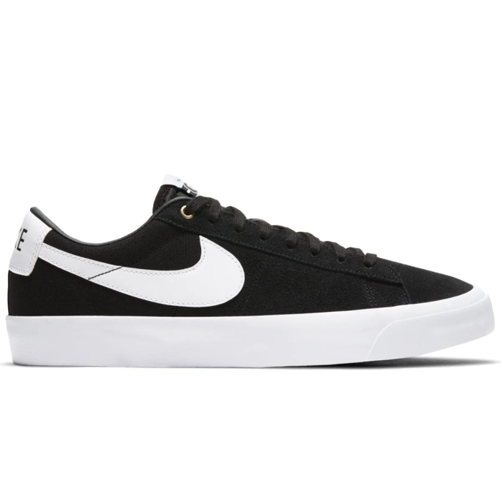 Nike SB Zoom Blazer Low Pro GT in Black/White | Shop Nike Skateboarding shoes online with Pavement Skate Store with free Aotearoa NZ shipping over $100*!