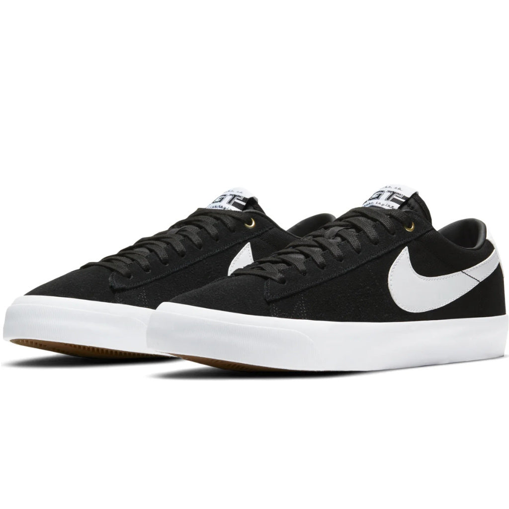 Nike SB Zoom Blazer Low Pro GT in Black/White | Shop Nike Skateboarding shoes online with Pavement Skate Store with free Aotearoa NZ shipping over $100*!