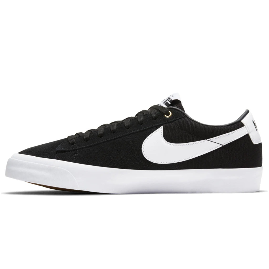 Nike SB Zoom Blazer Low Pro GT in Black/White | Shop Nike Skateboarding shoes online with Pavement Skate Store with free Aotearoa NZ shipping over $100*!