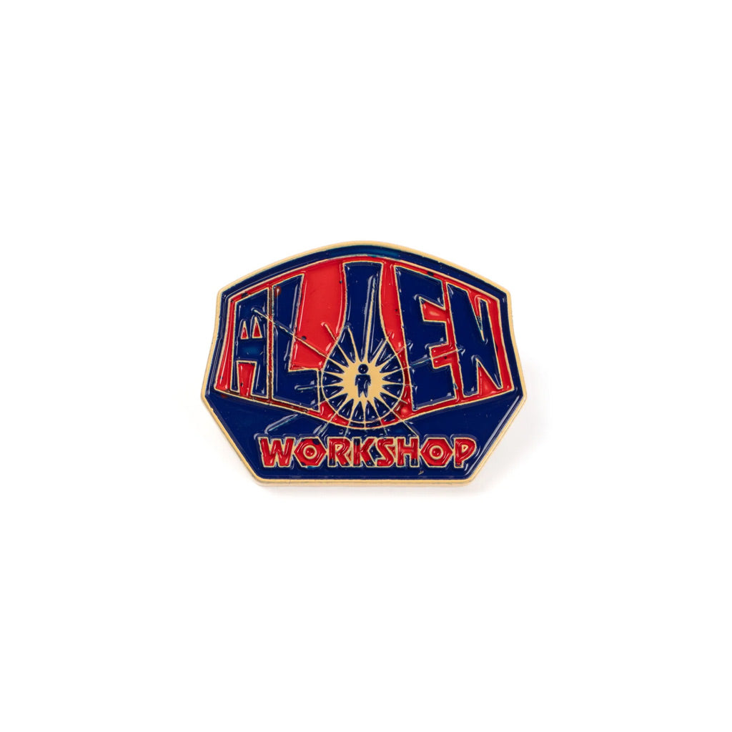 Alien Workshop OG Logo Pin. Soft enamel construction. Single post with butterfly clutch.