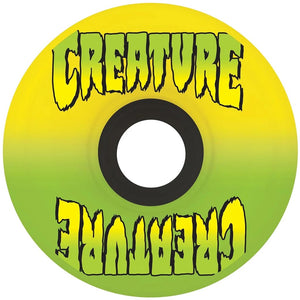 OJ's Creature Bonehead Super Juice Yellow Green Skateboard Wheels 60mm 78a duro. Shop skateboard wheels from OJ's, Slime Balls, Powell Peralta, Bones and Spitfire online with Pavement, Dunedin's independent skate store. Free NZ shipping over $150 - Same day Dunedin delivery - Easy returns.