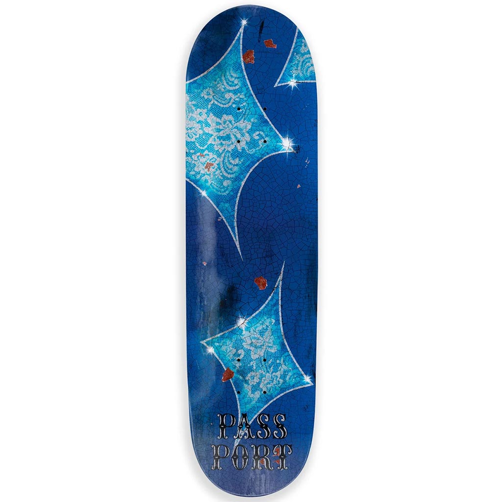 Buy the Pass~Port Aged Airbrush Series 'Glint' Skateboard Deck 8.5" x 32.25" | Free Aotearoa shipping when you order online with Pavement Skate Store!