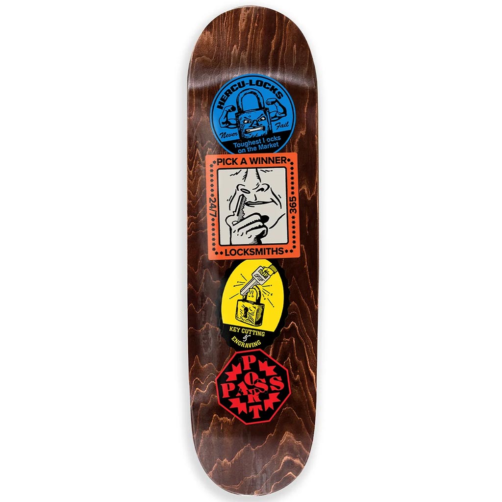 Passport Coaster Series - Locksmith Skateboard Deck 8.25" | Free Aotearoa shipping on all skateboards ordered over $100* with Pavement Skate Store!