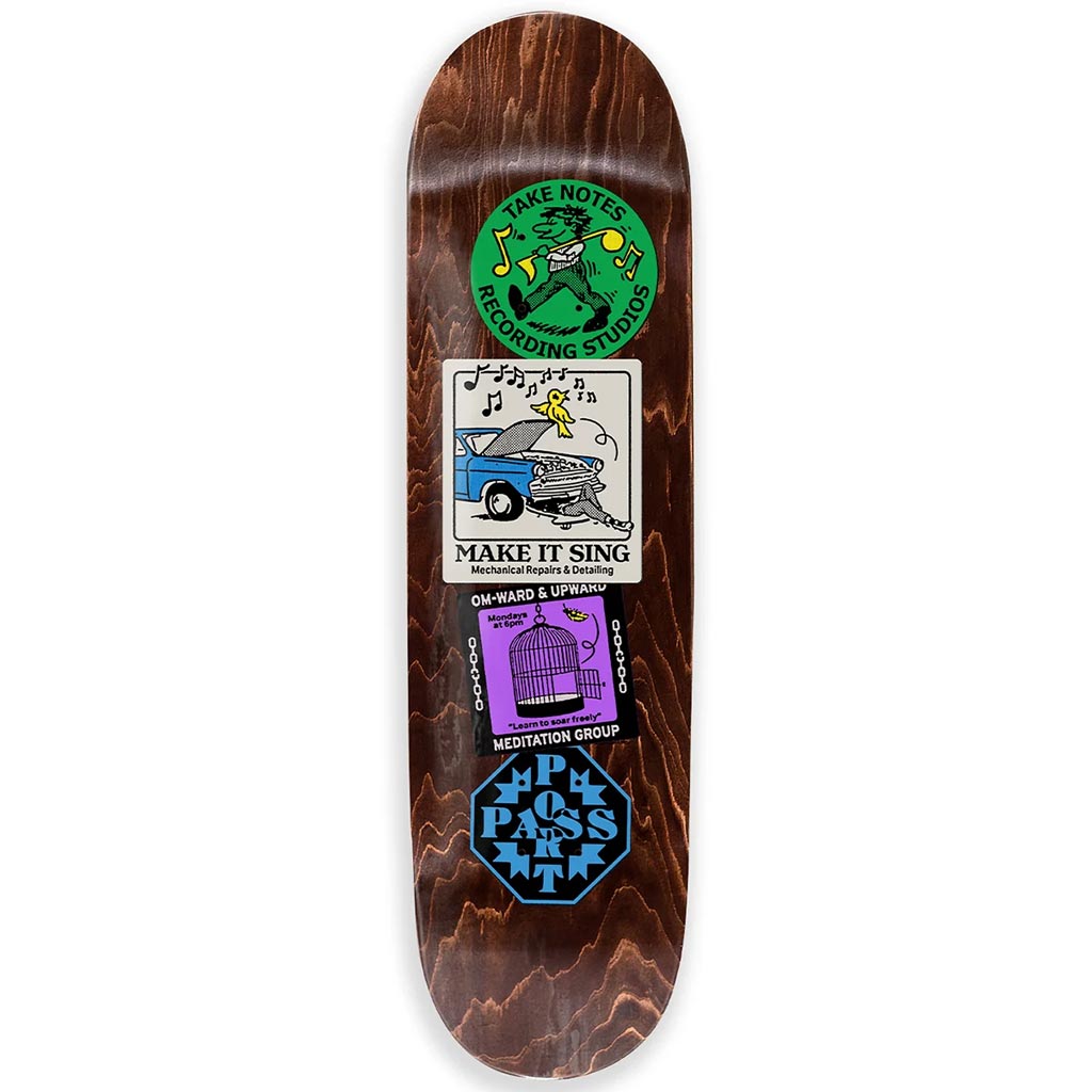 Passport Coaster Series - Om-Ward & Upward Skateboard Deck 8.375" | Free Aotearoa shipping on all skateboards ordered over $100* with Pavement Skate Store!