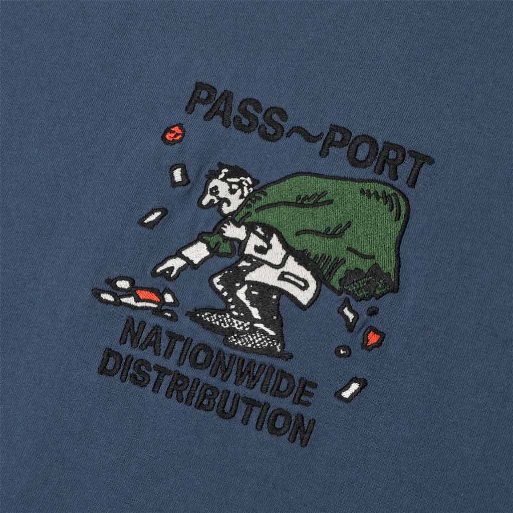Passport Distribution Tee - Harbour Blue | Free Aotearoa shipping on all Pass~Port orders over $100* with Pavement Skate Store!