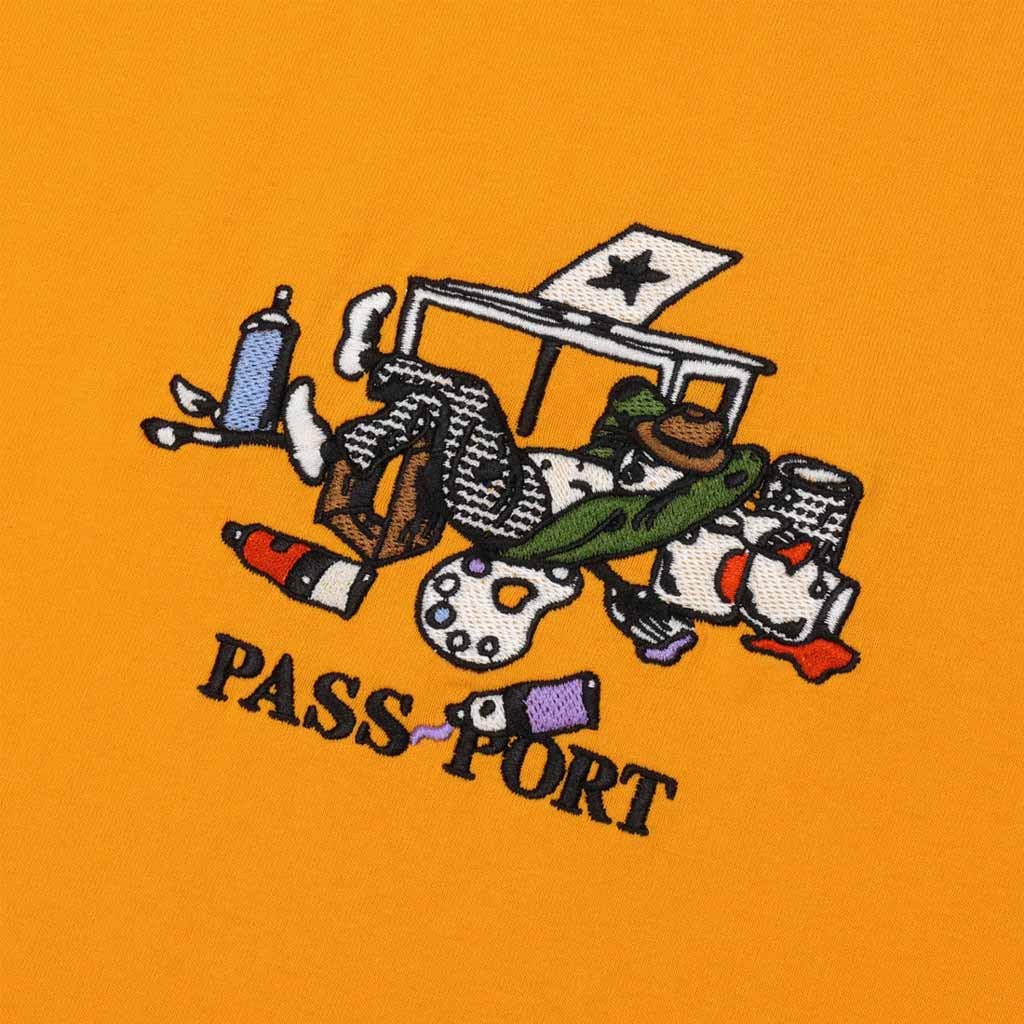 Pass~Port Lucid Dream Tee - Orange Sherbet. Range #43. The Pass~Port t-shirt is made from 100% cotton and features embroidery on front. Shop Pass~Port skateboard decks, clothing and accessories online with Pavement Skate Store Dunedin NZ. Free shipping across Aotearoa over $100*