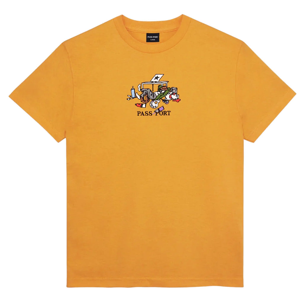 Pass~Port Lucid Dream Tee - Orange Sherbet. Range #43. The Pass~Port t-shirt is made from 100% cotton and features embroidery on front. Shop Pass~Port skateboard decks, clothing and accessories online with Pavement Skate Store Dunedin NZ. Free shipping across Aotearoa over $100*