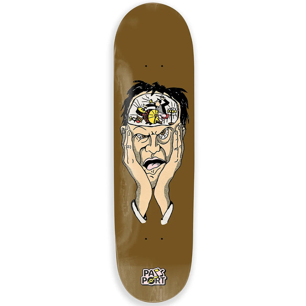 Passport Master Sound Series Skateboard Deck - Head Noise 8.38" x 32". 14.375" WB. Pressed in Mexico. Free NZ shipping. Shop Pass~Port skateboard decks and clothing with Pavement skate store online.