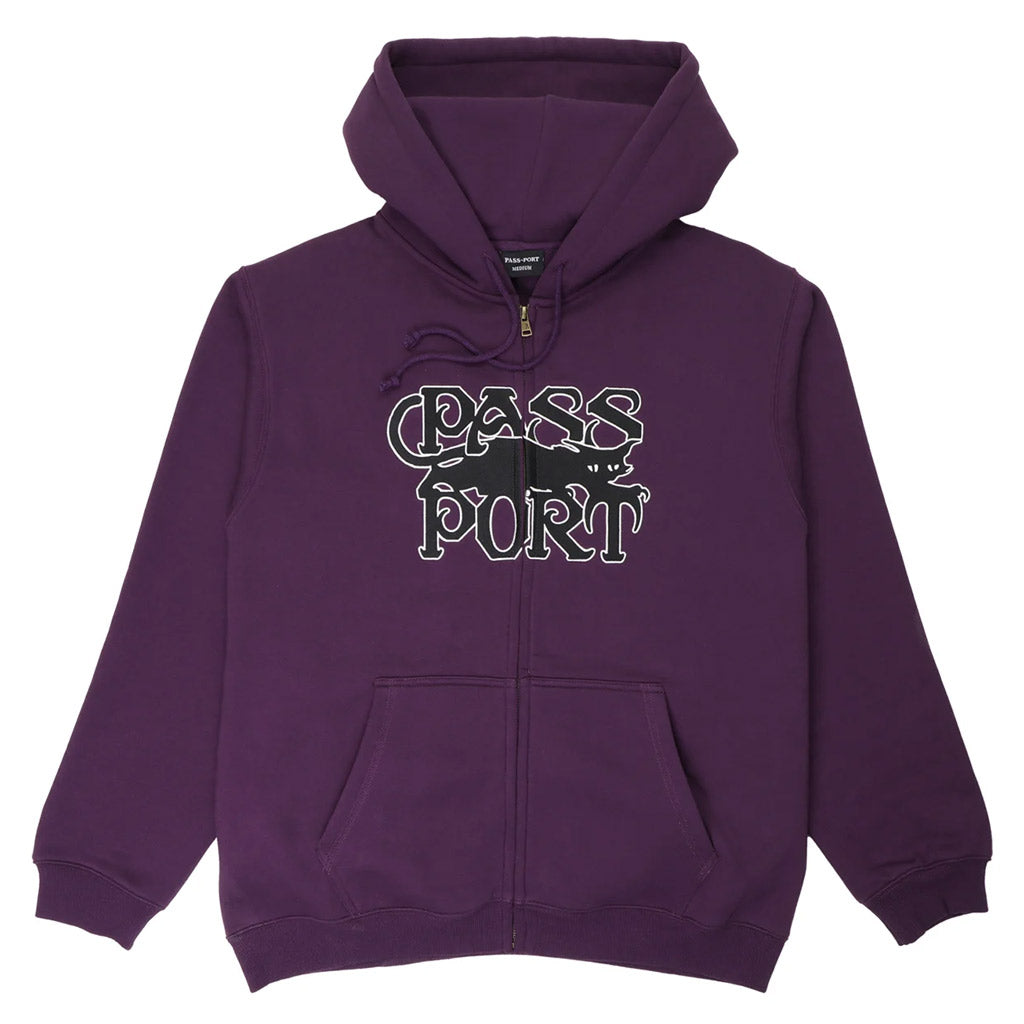 Passport Slinkin' Zip Hoody - Eggplant | Free Aotearoa shipping on all Pass~Port orders over $100* with Pavement Skate Store!