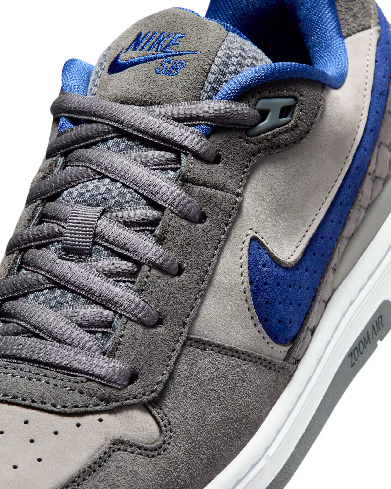 NIKE SB PAUL RODRIGUEZ ZOOM AIR LOW DG - FLINT GREY/DEEP ROYAL BLUE-FLINT GREY