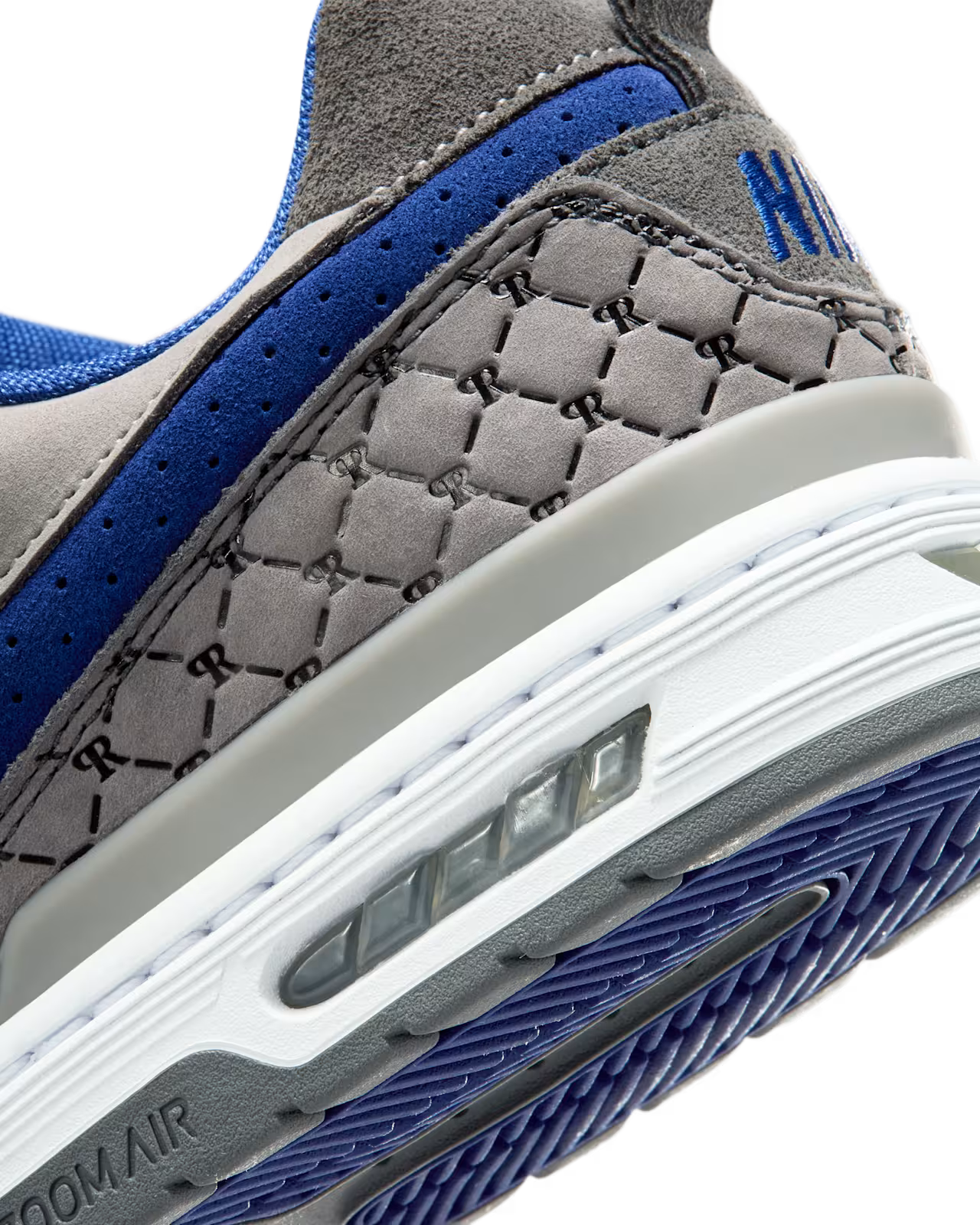 NIKE SB PAUL RODRIGUEZ ZOOM AIR LOW DG - FLINT GREY/DEEP ROYAL BLUE-FLINT GREY