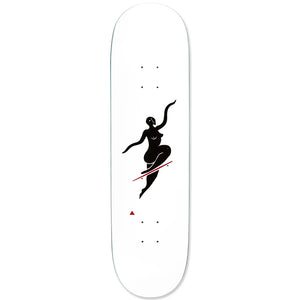Buy the Polar Team Model No Complies (White) Skateboard Deck 8.5" | Free Aotearoa shipping when you order online with Pavement Skate Store!