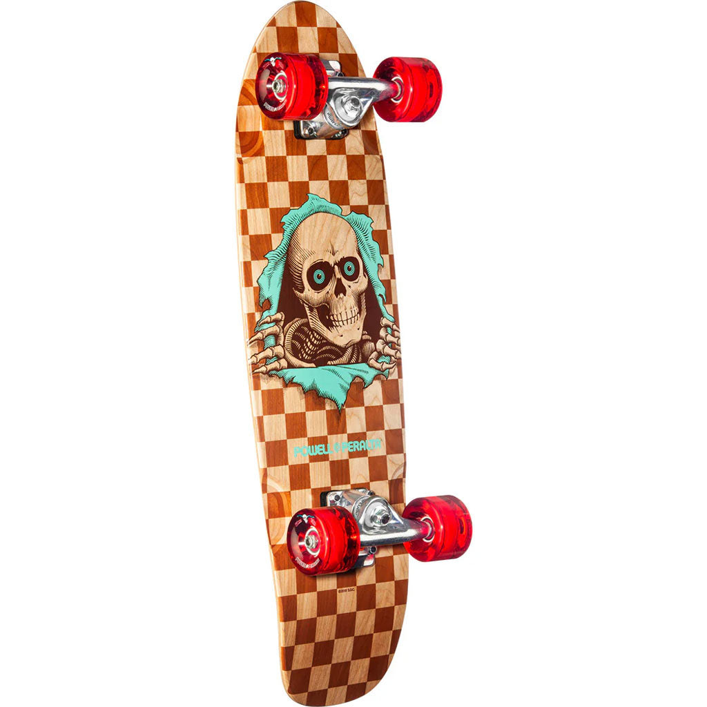 POWELL PERALTA SIDEWALK SURFER NATURAL CHECKERS COMPLETE 8.375"
