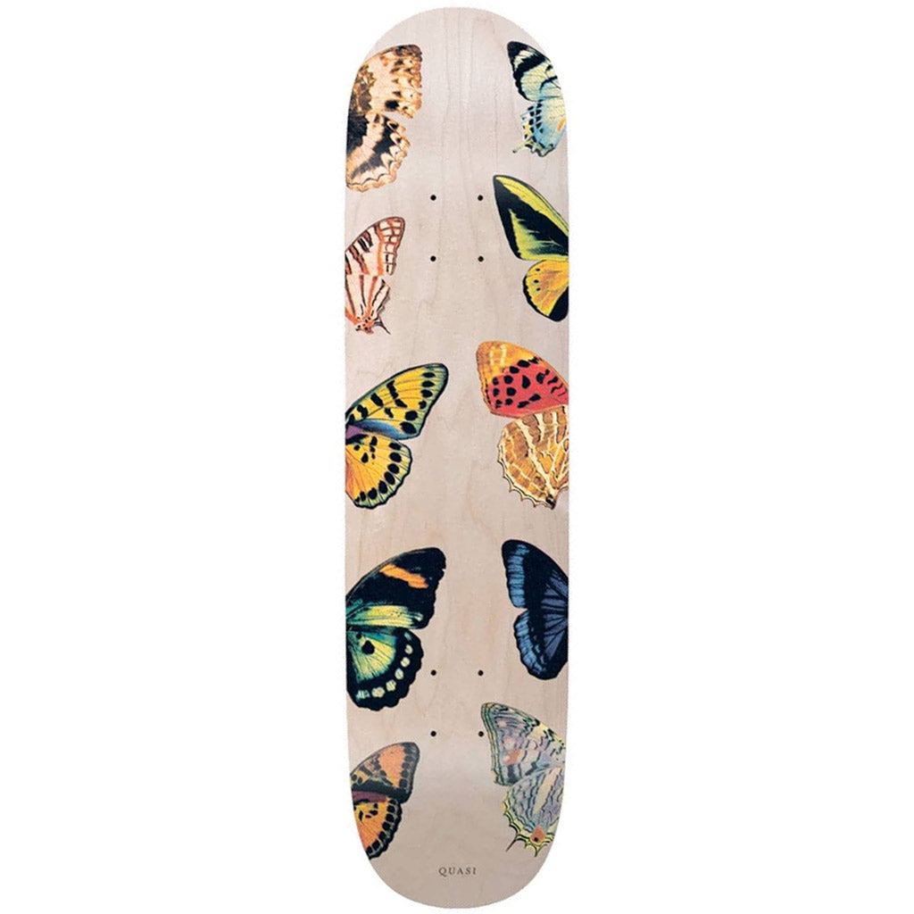 Quasi Butterfly Natural Deck 8.25" x 32.375". WB 14.25". Team model. Premium 7 ply Canadian maple. Shop skateboard decks from Krooked, Anti Hero, Quasi, Baker and more online with Ōtepoti / Dunedin's independent skate store, PAVEMENT. Free Aotearoa NZ shipping over $150 - Same day Ōtepoti/Dunedin delivery.