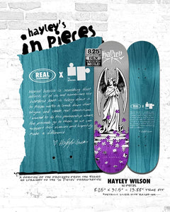 Real Hayley Wilson Pieces 8.25" True Fit Skateboard Deck | Shop skateboards online with Pavement Skate Store with free Aotearoa NZ shipping over $100*!